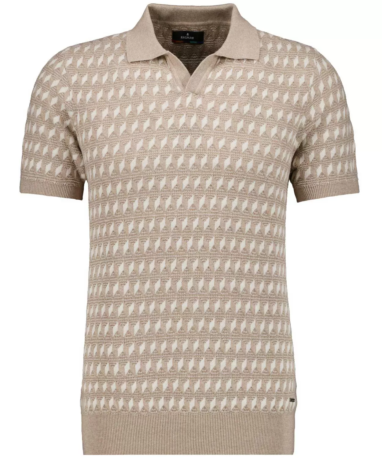 Resort collar, jacquard 2-col. male
