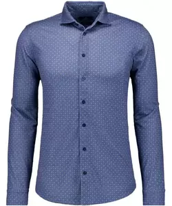 Softknit-Hemd mit Minimal-Dessin, modern fit