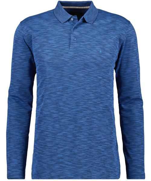 Polo button LS - 765/BLAU