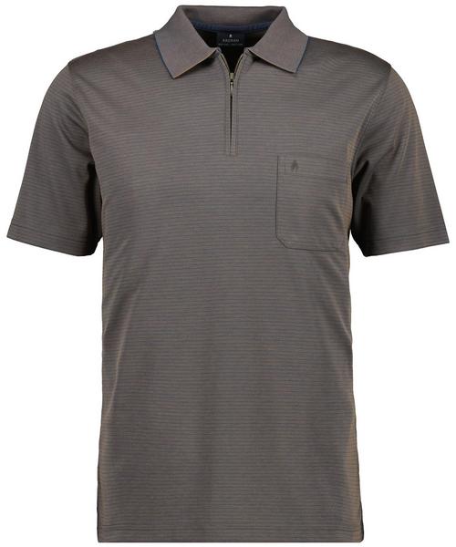 Polo zip fineliner - 867/DARK TAUPE