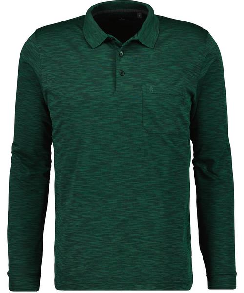 Polo button LS - 035/dunkelgr