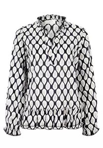 Bluse Kurz 1/1 Arm - 8817/Blue/Nature