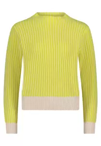 Strickpullover Kurz 1/1 Arm - 1821/Cream/Yellow
