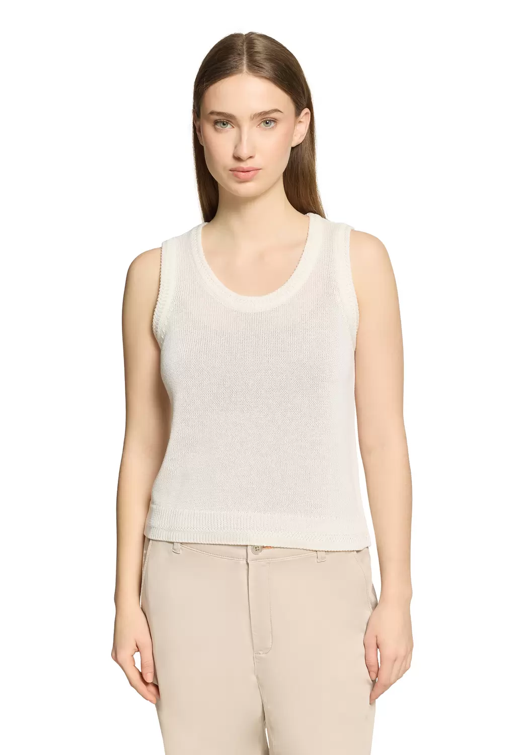 Strickpullover Kurz ohne Arm female