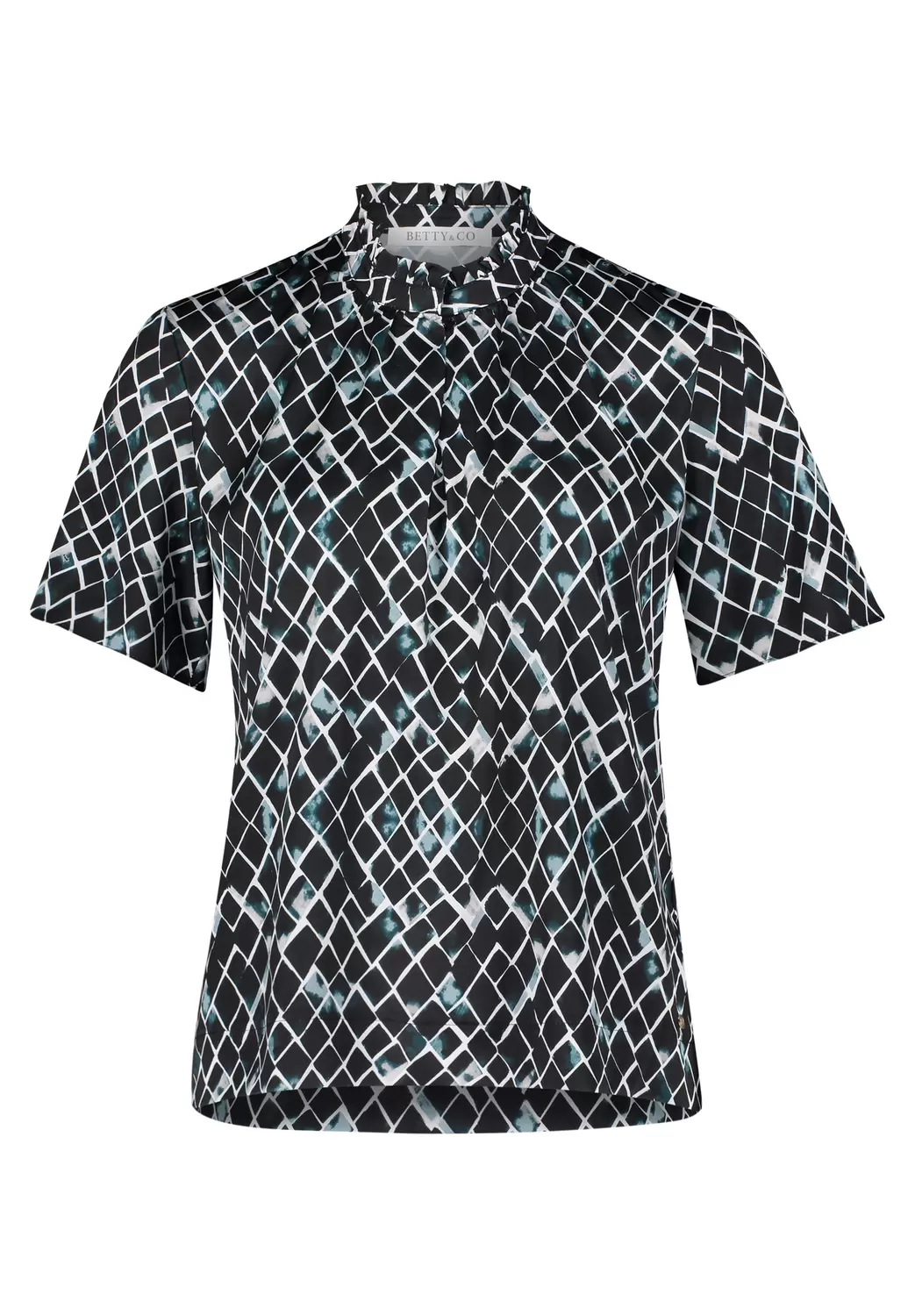 Bluse Kurz 1/2 Arm - 5809/Mint/Black