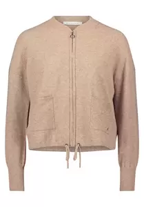 Strickjacke Kurz 1/1 Arm - 7715/Camel Melange