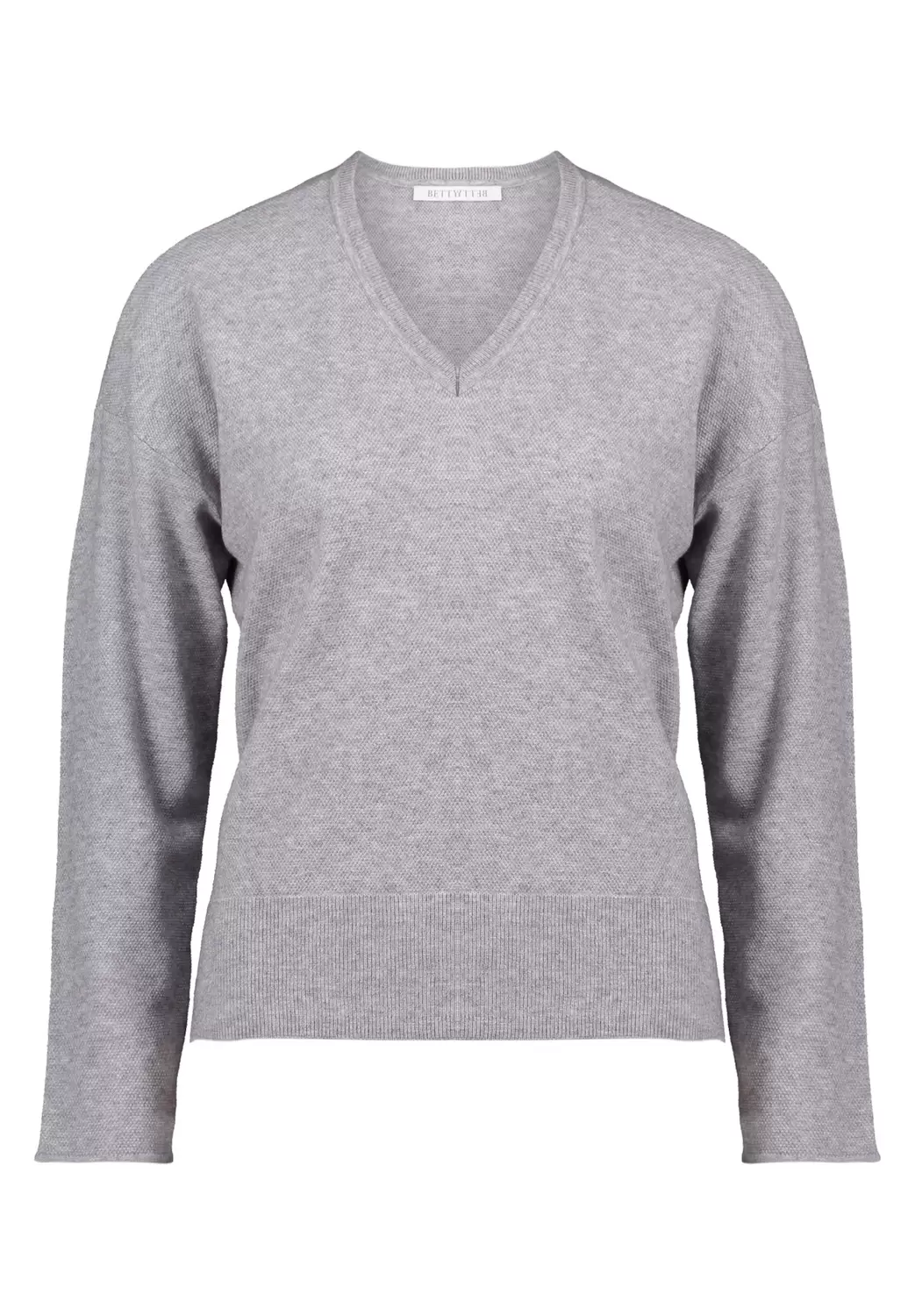 Strickpullover Kurz 1/1 Arm - 9708/Light Silver Me