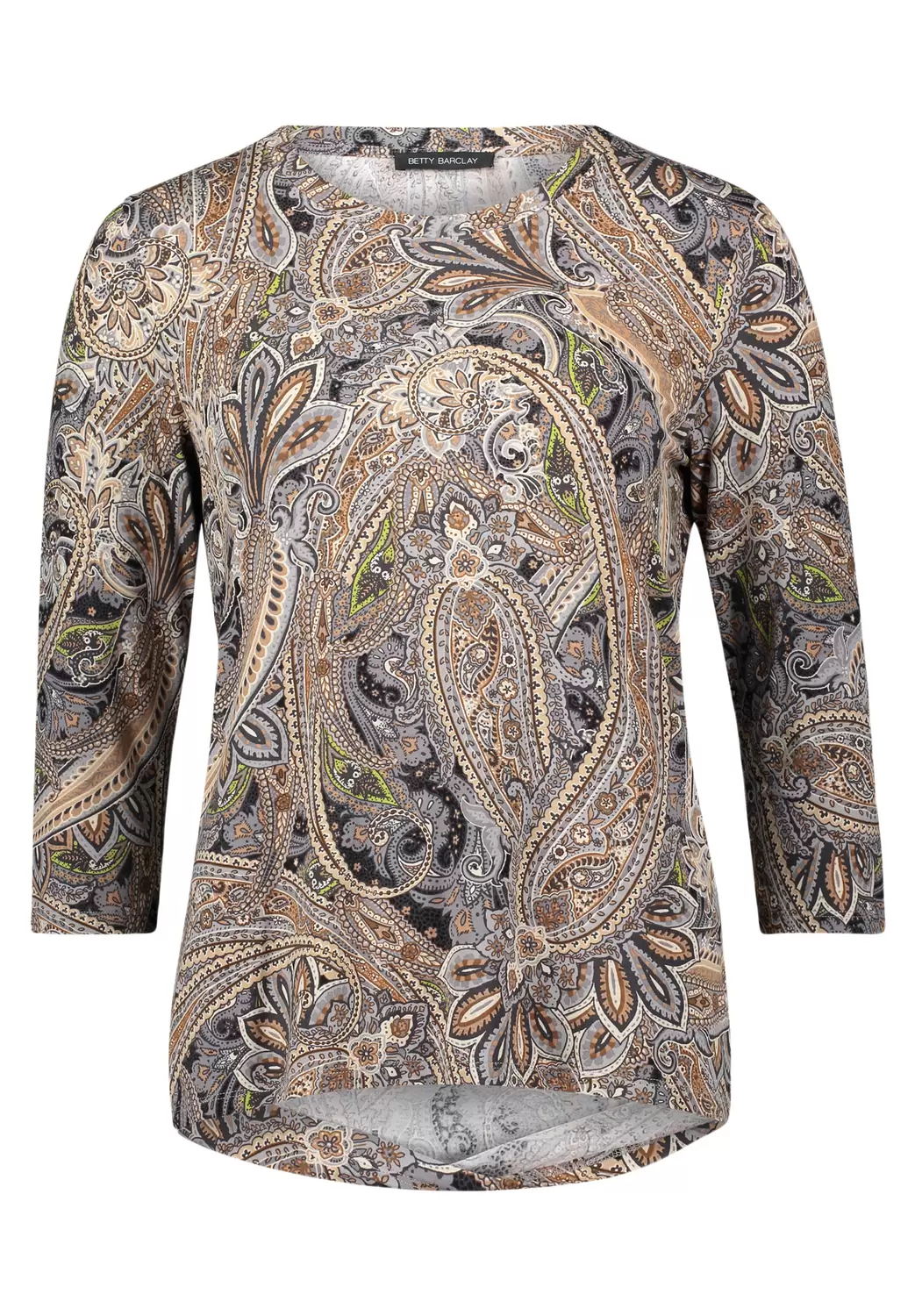 Shirt Kurz 3/4 Arm - 9876/Grey/Beige