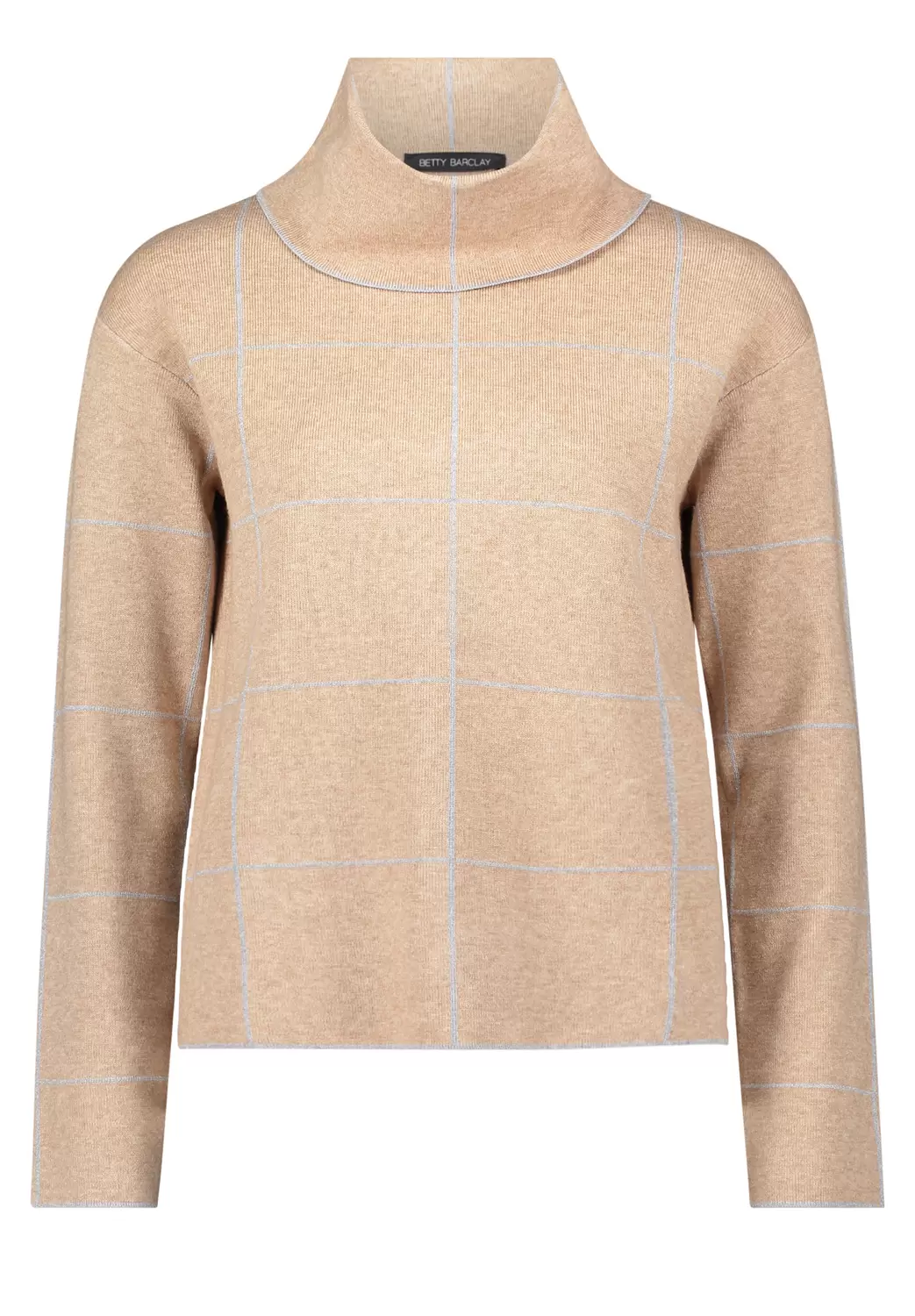 Strickpullover Kurz 1/1 Arm - 7993/Patch Beige/Gre