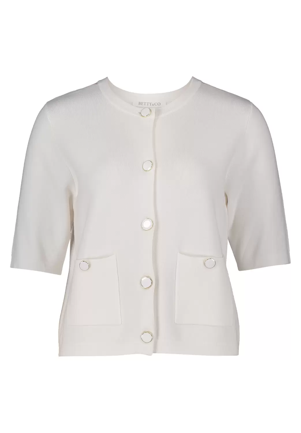 Strickjacke Kurz 1/2 Arm - 1014/Offwhite