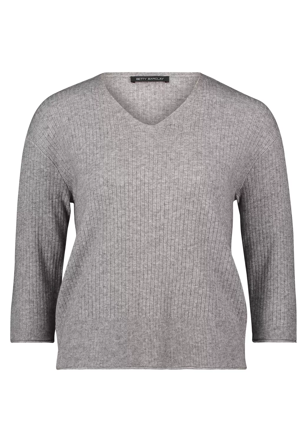 Strickpullover Kurz 3/4 Arm - 9717/Dark Silver Mel