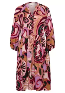 Kleid Kurz 3/4 Arm - 6842/Purple/Rosé