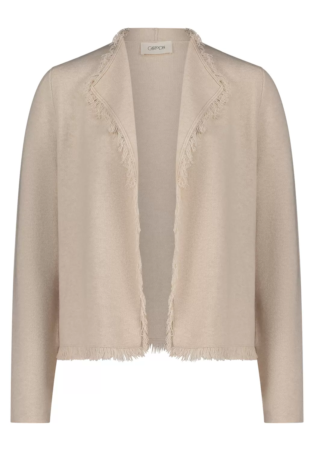 Strickjacke Kurz 1/1 Arm - 7706/Beige Melange