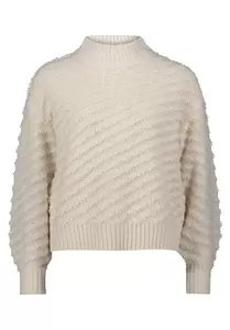 Strickpullover Kurz 1/1 Arm - 1032/White Sand