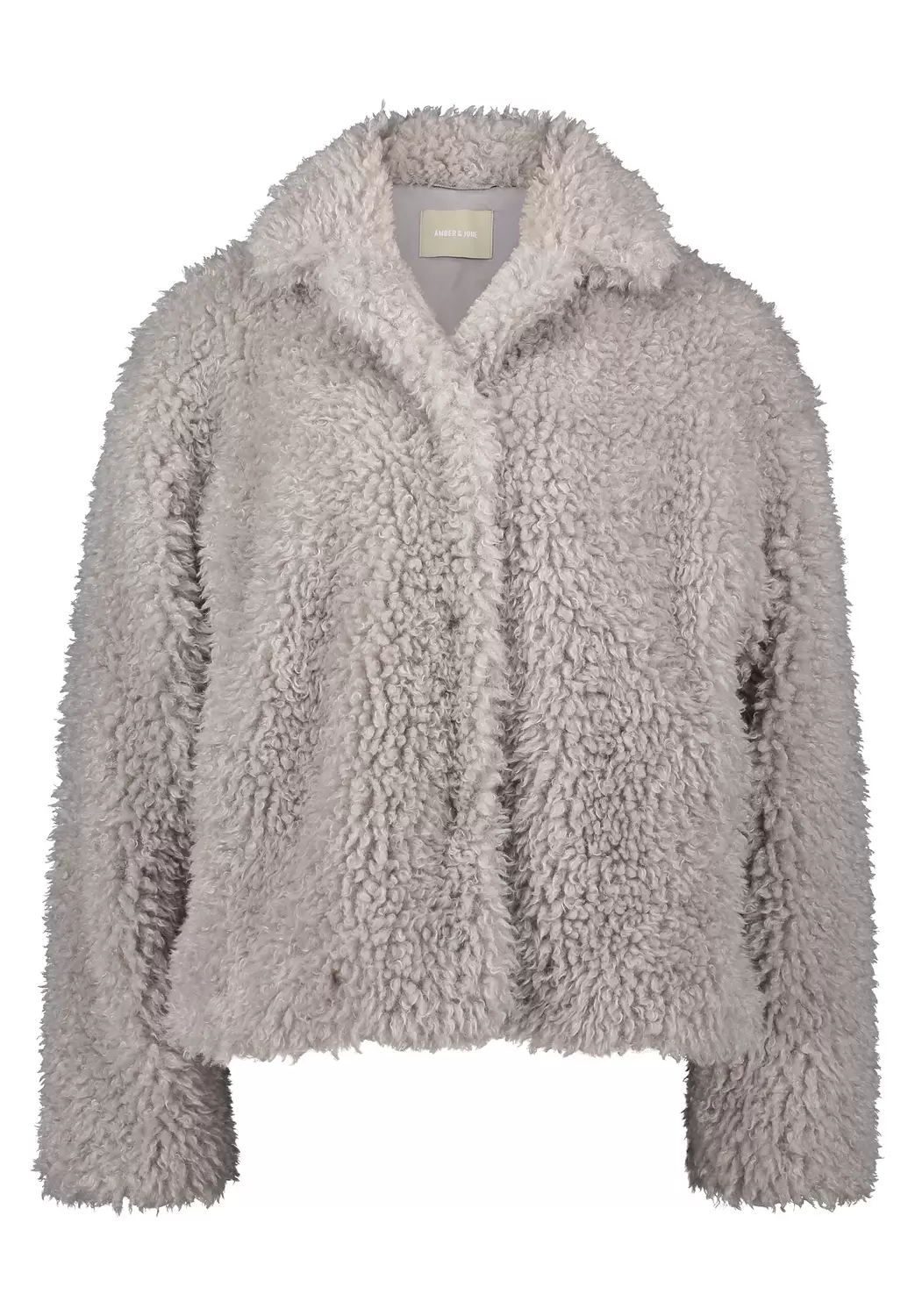 Jacke PlUEsch - 9008/Light Stone