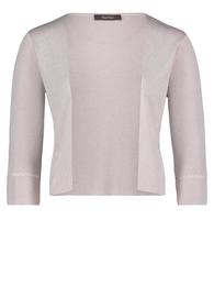 Strickjacke Kurz 3/4 Arm - 9817/Silver/Nature