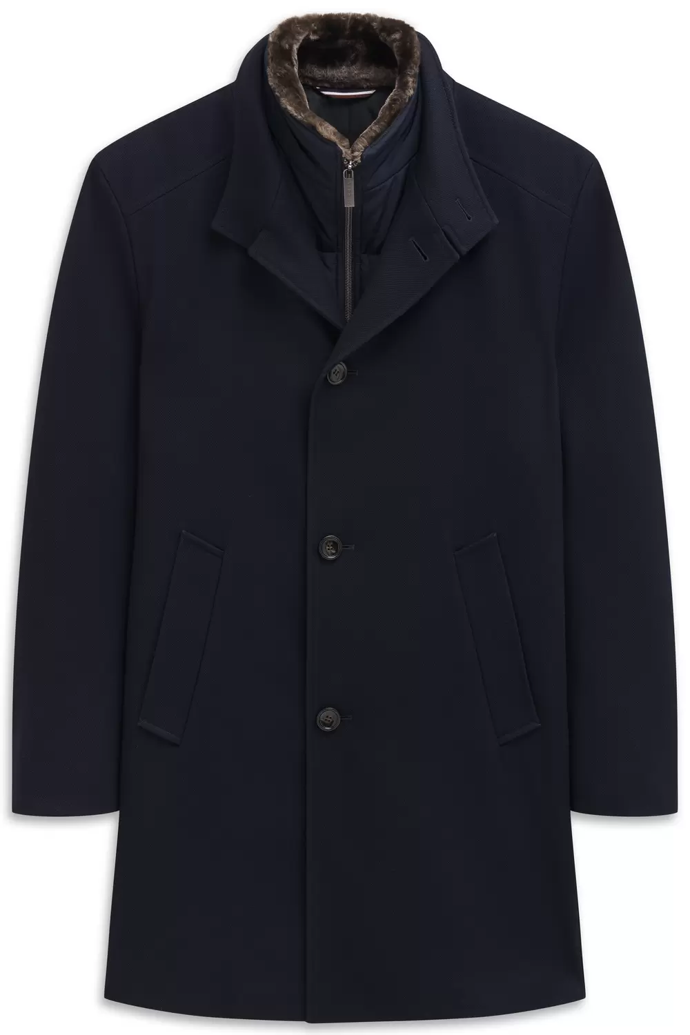 Bugatti Herrenmantel Wolle