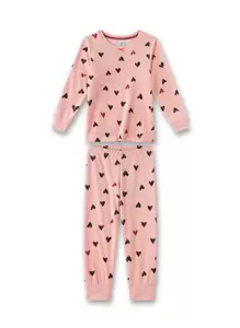 Pyjama long,allover - 38024/powder pin