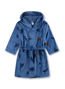 Bathrobe, allover - 5499/navy