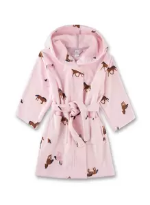 Bathrobe, allover - 38134/rosa