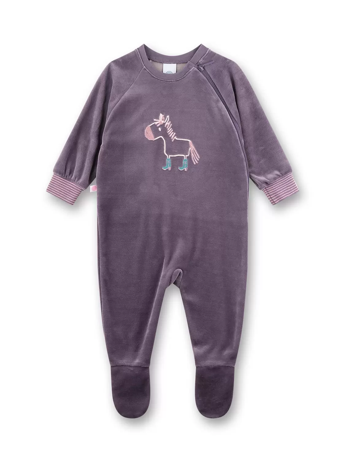 Overall long, uni w.motif - 6263/purple sag