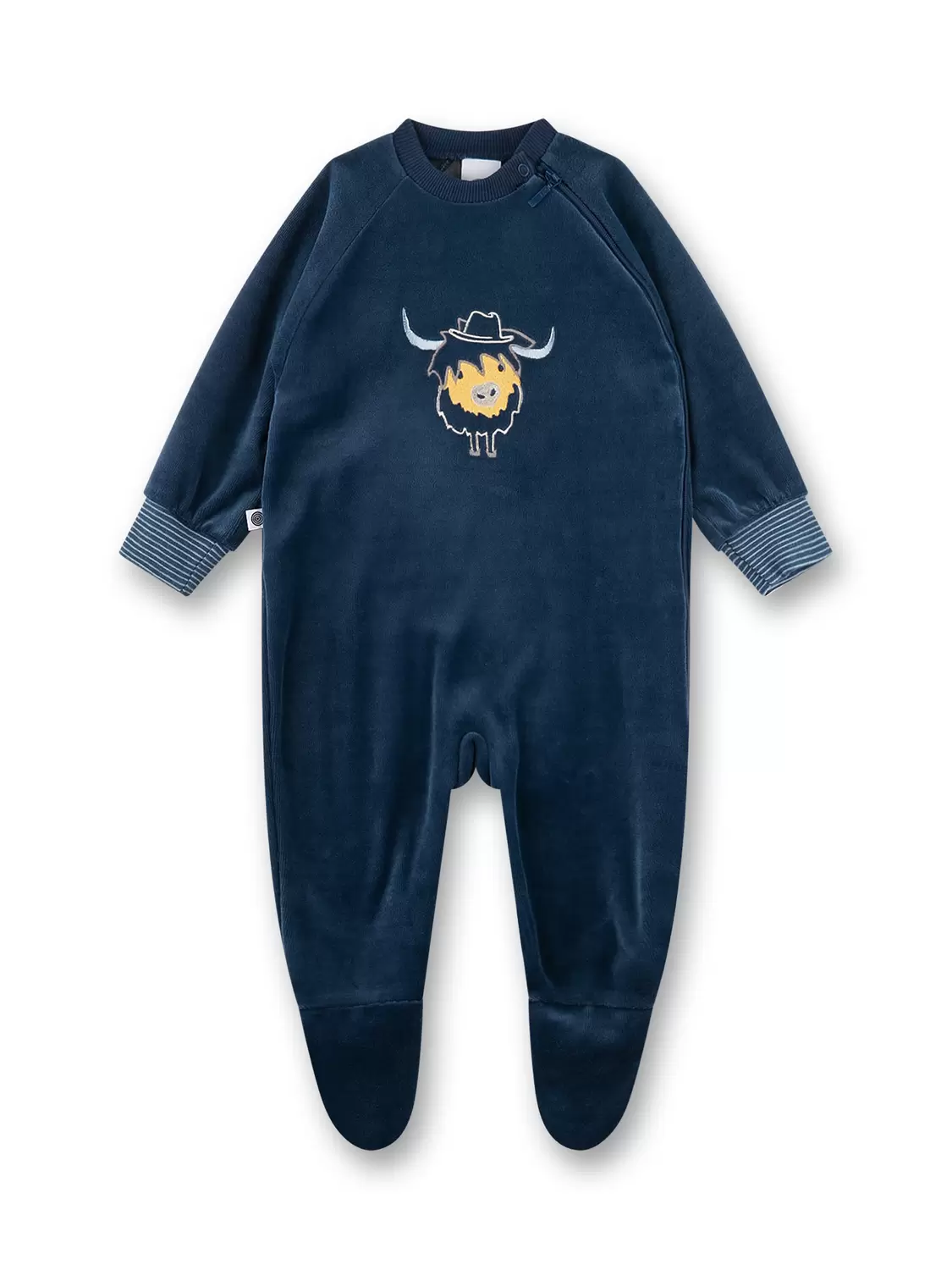 Overall long, uniw.motif - 50276/dark denim