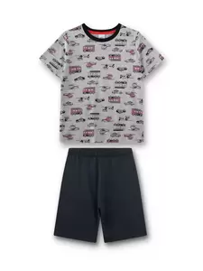 Pyjama 1/2,233740 233741 - 1646/hellgrau m