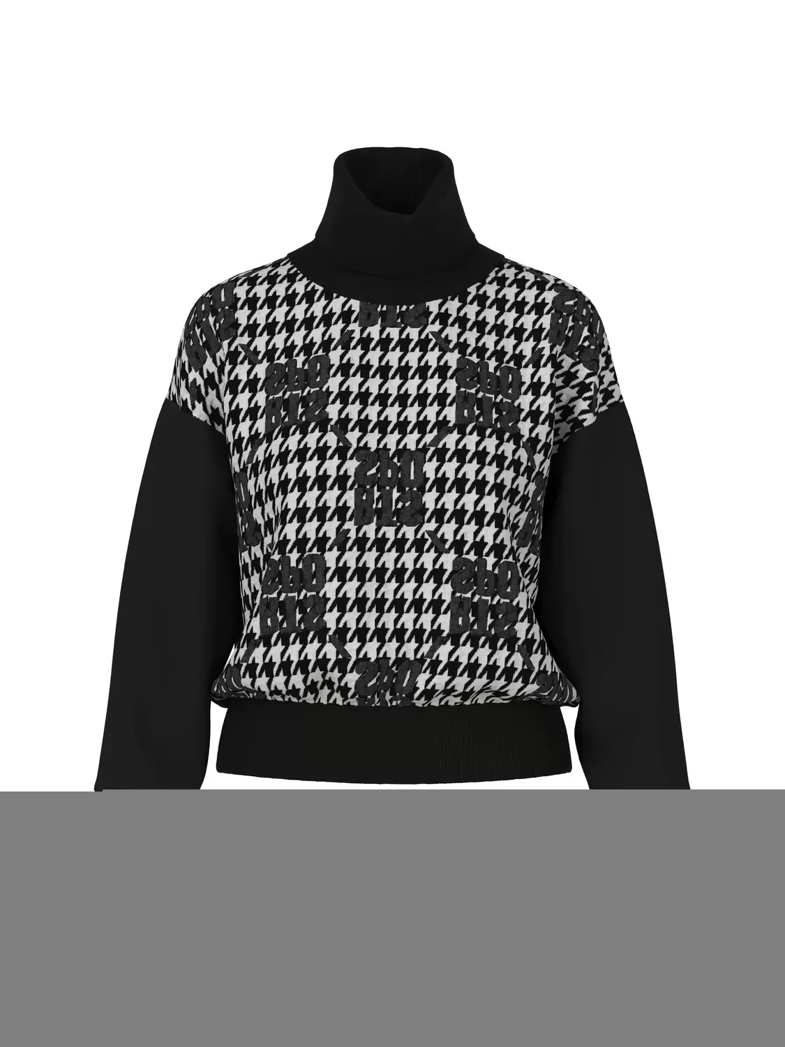 Chickcheck-Sweater Knitted in Germany