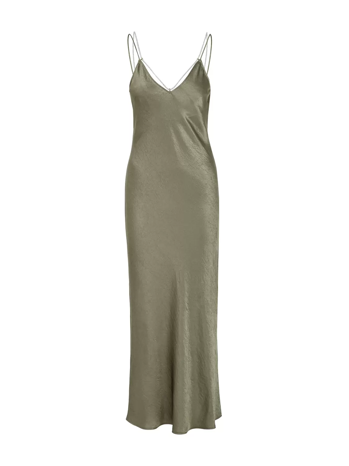 Trägerkleid mit Strasskordel