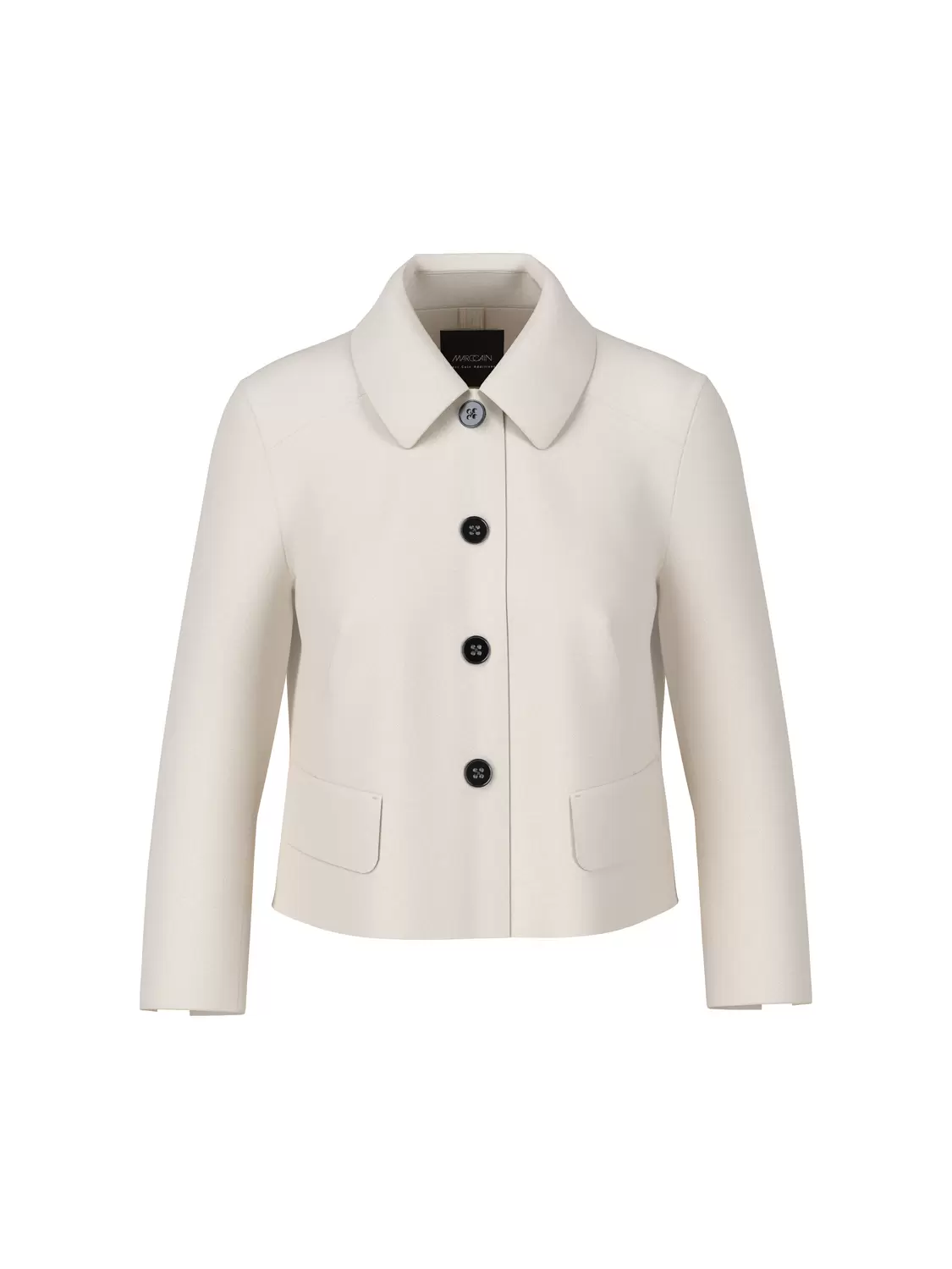 Kurze Jacke mit Kentkragen