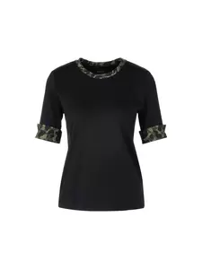 Jersey-Shirt mit Print-Details