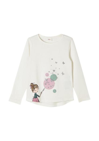 T-Shirt langarm - 0210/ecru