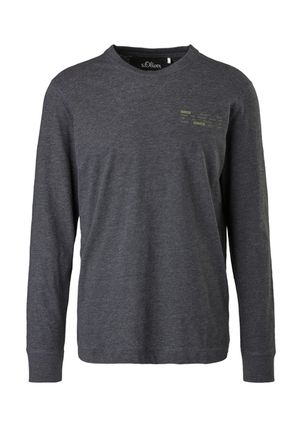 T-Shirt langarm - 99W2/black mela