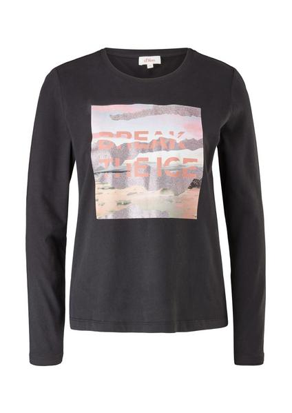 T-Shirt langarm - 99D0/Black Plac