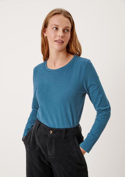 T-Shirt langarm - 6902/Petrol Blu