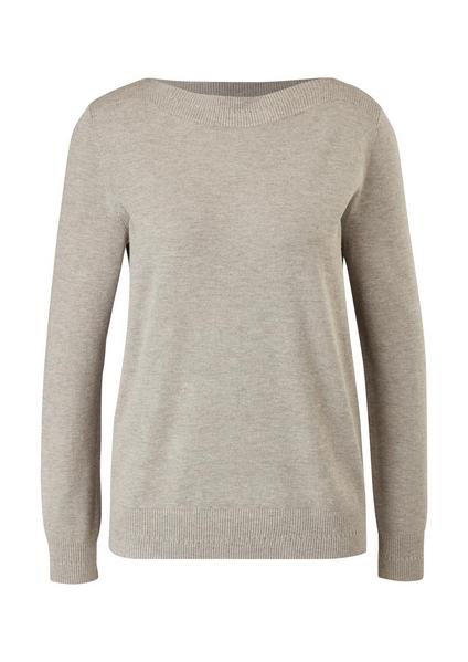 Pullover langarm - 83W1/Taupe Mela