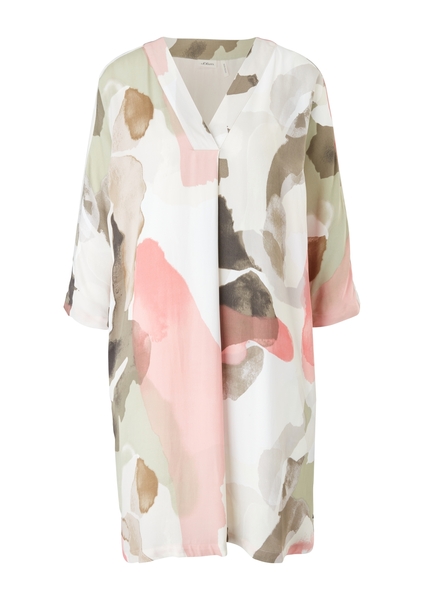 Kleid kurz - 02A3/cream aop