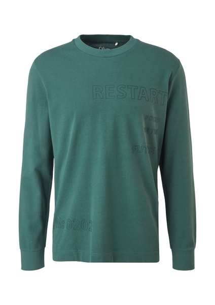 T-Shirt langarm - 7952/hunter gre