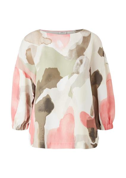 Bluse 3/4 Arm - 02A3/cream aop