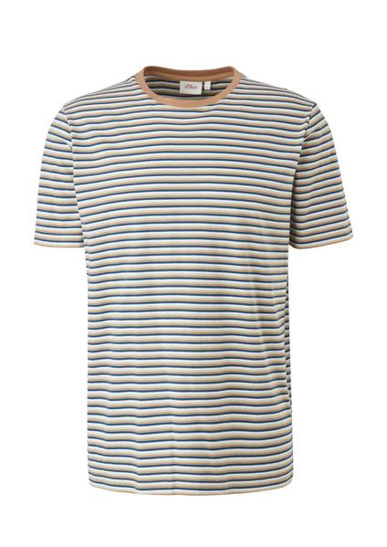 T-Shirt kurzarm - 84G1/camel STRI