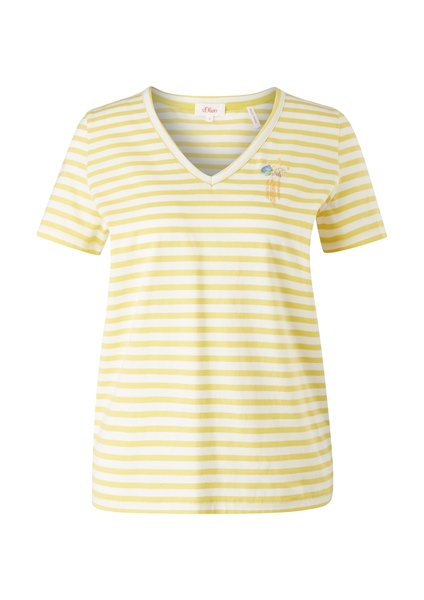 T-Shirt kurzarm - 15G0/lime strip