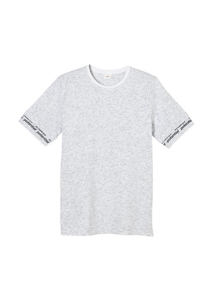 T-Shirt kurzarm - 01W5/white mela