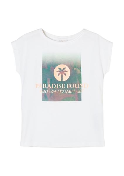 T-Shirt kurzarm - 01D5/white plac