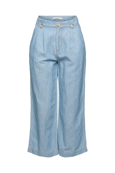 Linen HR culott - E903/BLUE LIGHT WASH