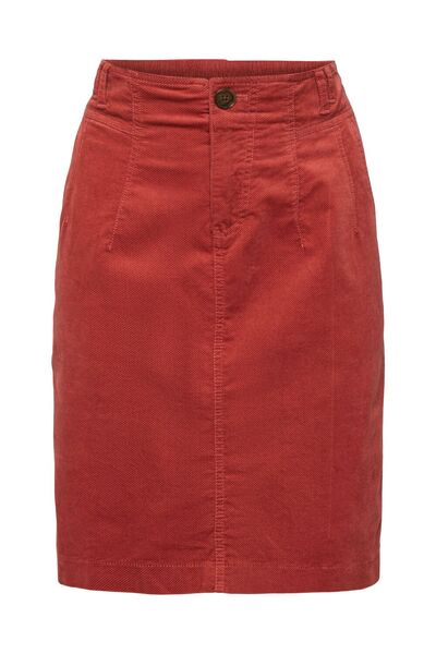 Straight skirt - E805/TERRACOTTA
