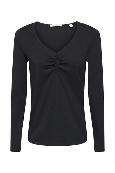 SG-112CC1K301       SUS GatheredL/S - C001/BLACK