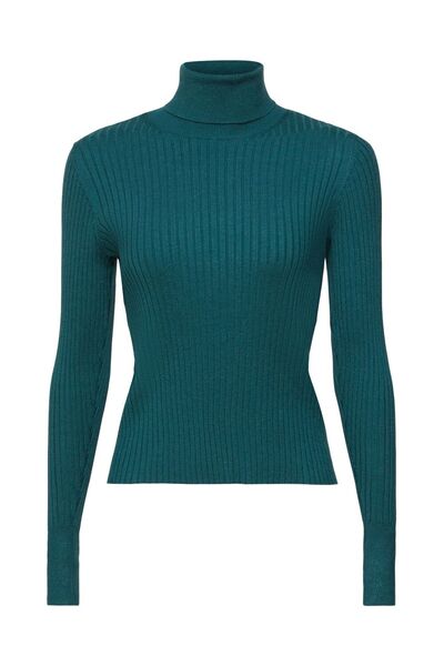 K_turtl nck rib - C370/TEAL GREEN