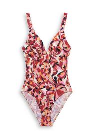 Badeanzug, wattierte Cups, floraler Print - Carilo