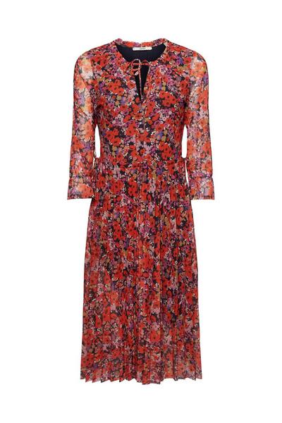 mesh dress aop - E404/NAVY 5