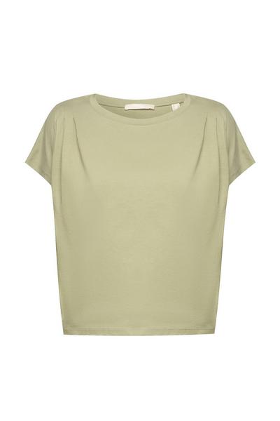 T-Shirt mit Faltendetails